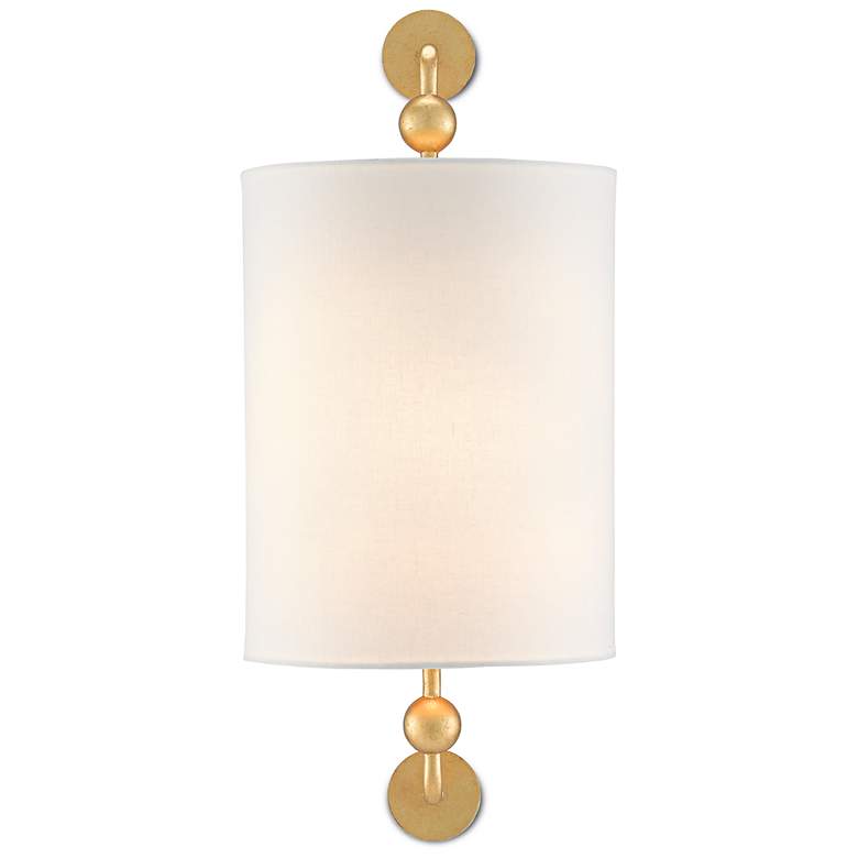 Image 4 Tavey 18" High Contemporary Gold Leaf Wall Sconce more views