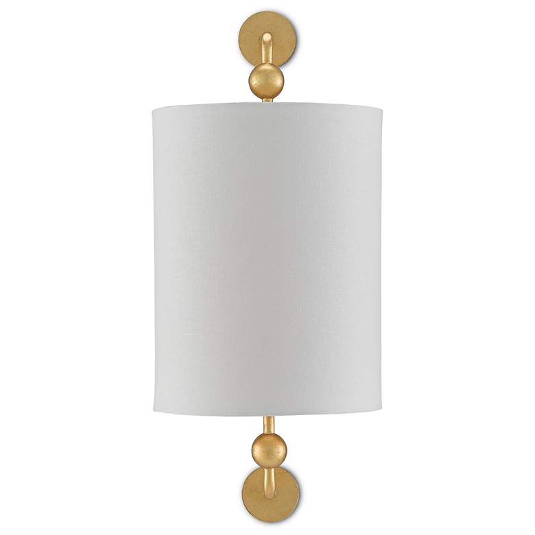 Image 5 Tavey 18" High Contemporary Gold Leaf Wall Sconce more views
