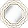 Tavia Gold 35 3/4" Octagon Geometric Openwork Wall Mirror