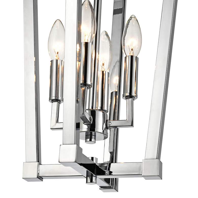 Image 3 Tavis 11" Wide Chrome 4-Light Lantern Mini Pendant more views
