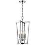 4_Tavis 11" Wide Chrome 4-Light Lantern Mini Pendant more views