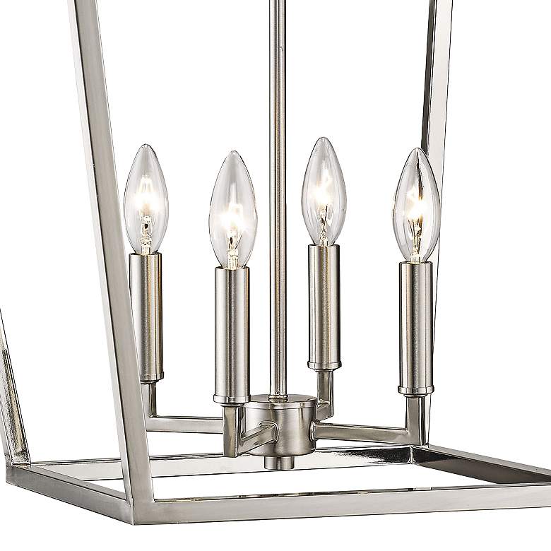 Image 2 Tavis 16" Wide Satin Nickel 4-Light Lantern Pendant more views