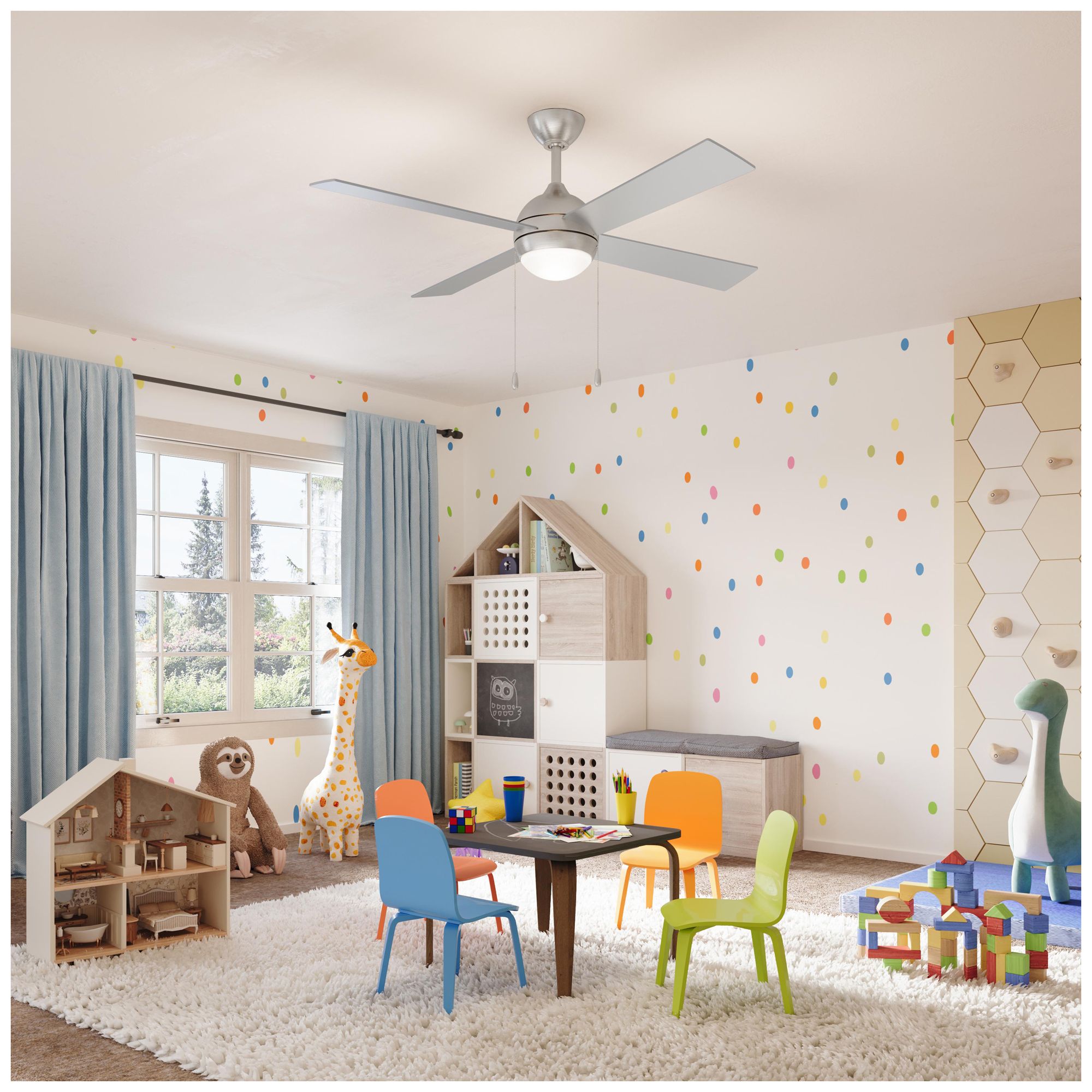 Image 3 Tavo Collection 52-in. Four-Blade LED Modern Ceiling Fan more views