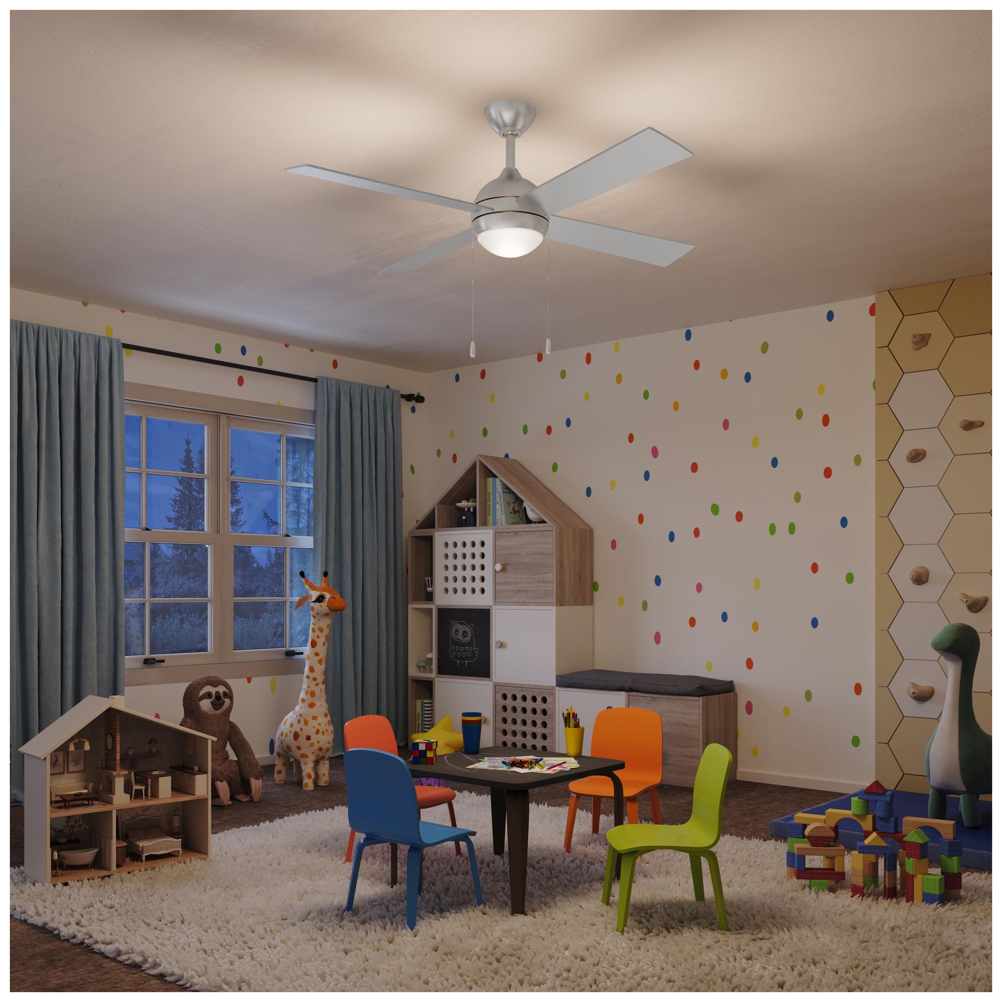 Image 4 Tavo Collection 52-in. Four-Blade LED Modern Ceiling Fan more views
