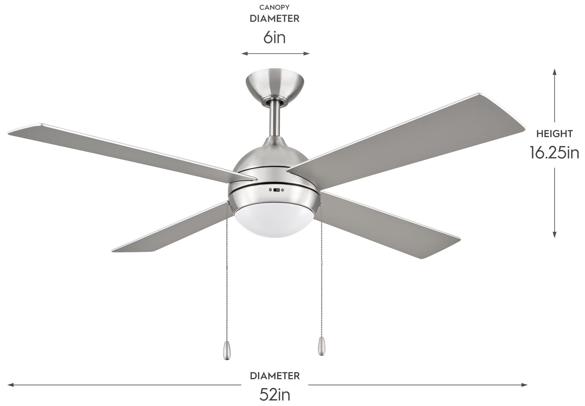 Image 5 Tavo Collection 52-in. Four-Blade LED Modern Ceiling Fan more views