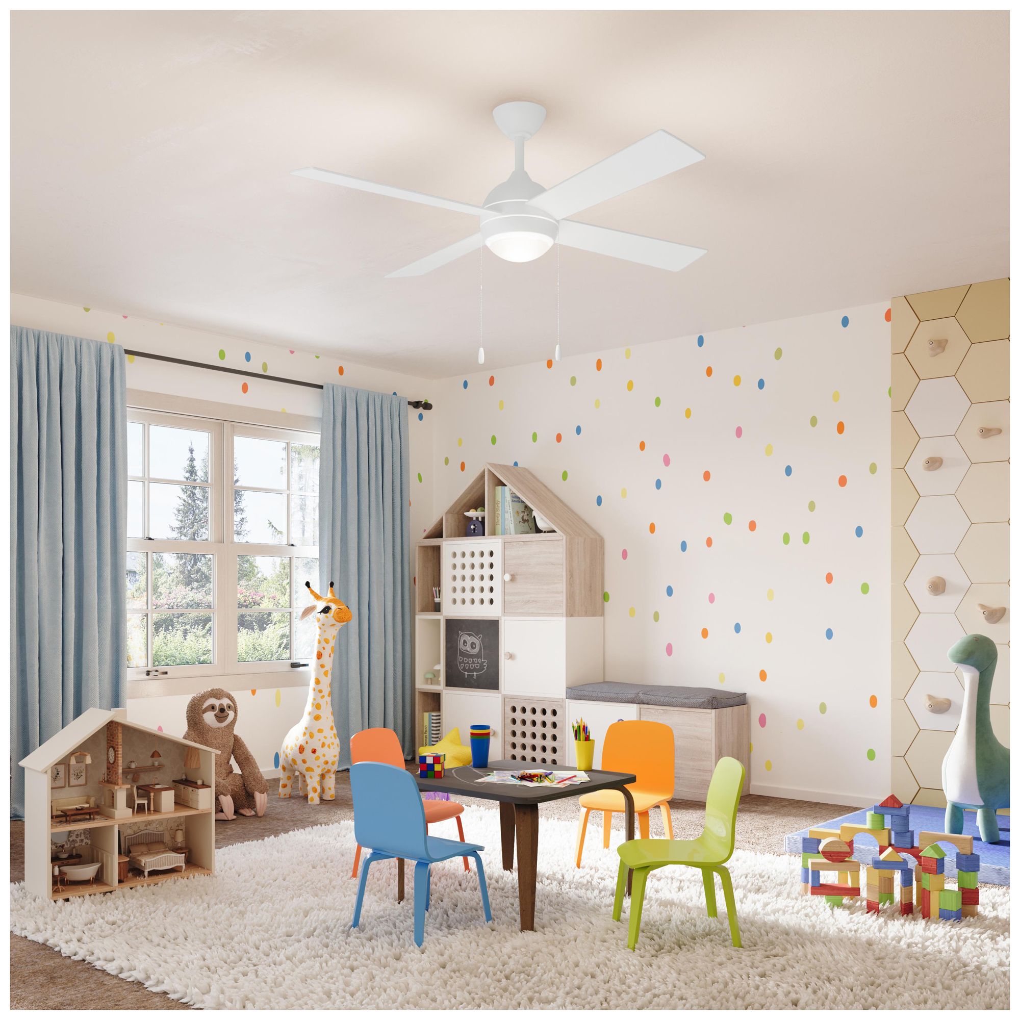 Image 3 Tavo Collection 52-in. Four-Blade LED Modern Ceiling Fan more views