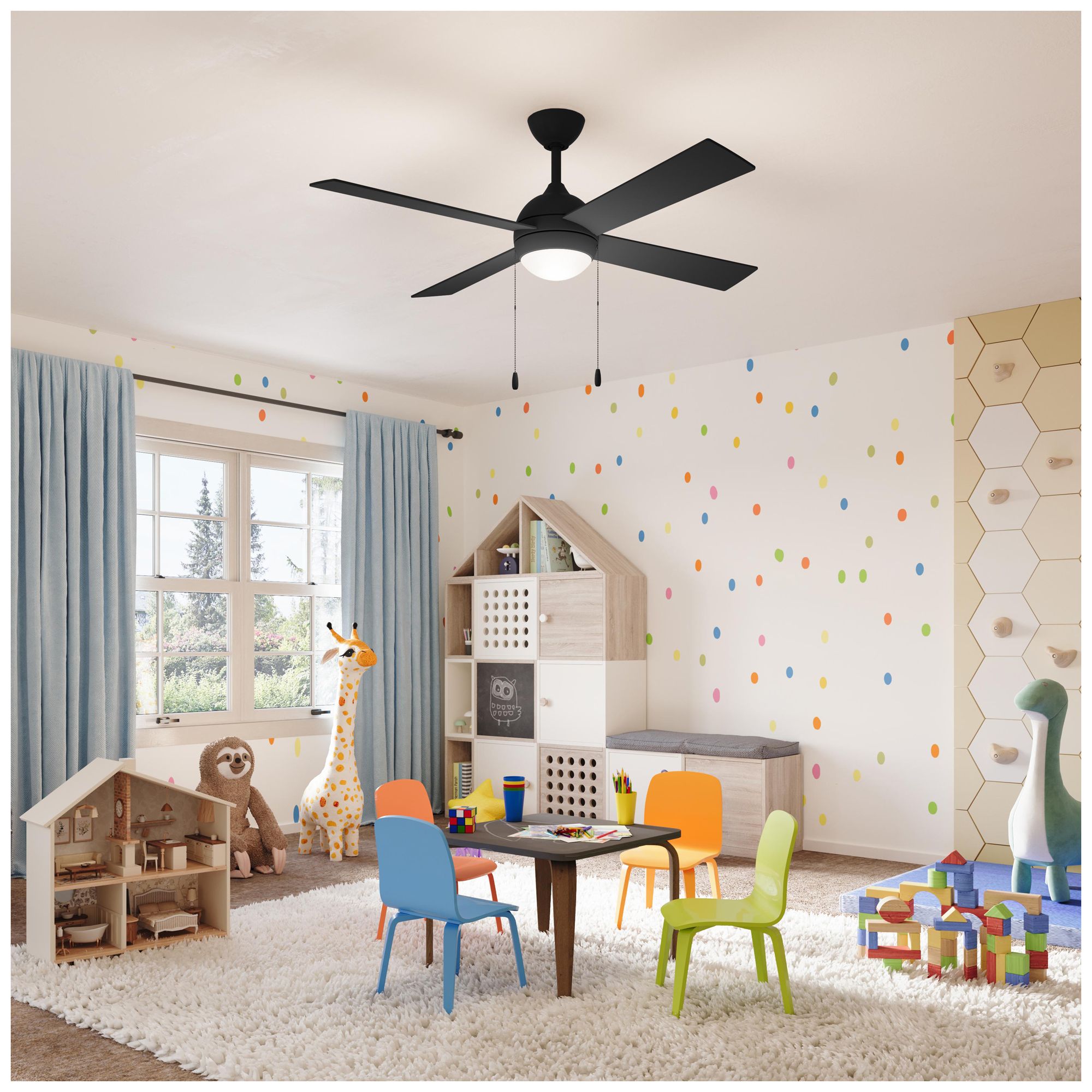 Image 2 Tavo Collection 52-in. Four-Blade LED Modern Ceiling Fan more views