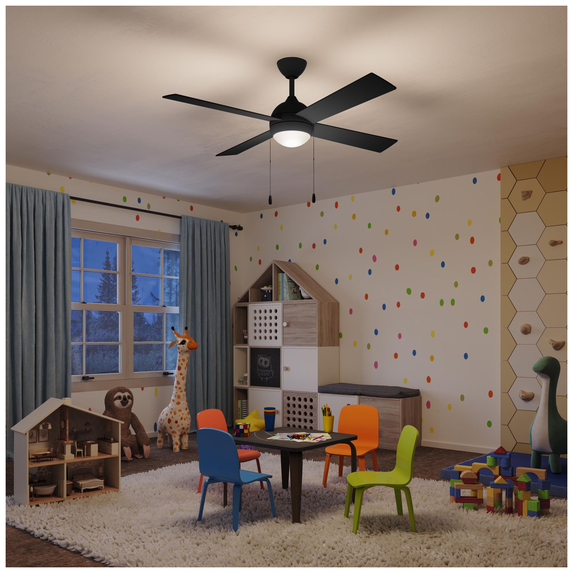 Image 4 Tavo Collection 52-in. Four-Blade LED Modern Ceiling Fan more views
