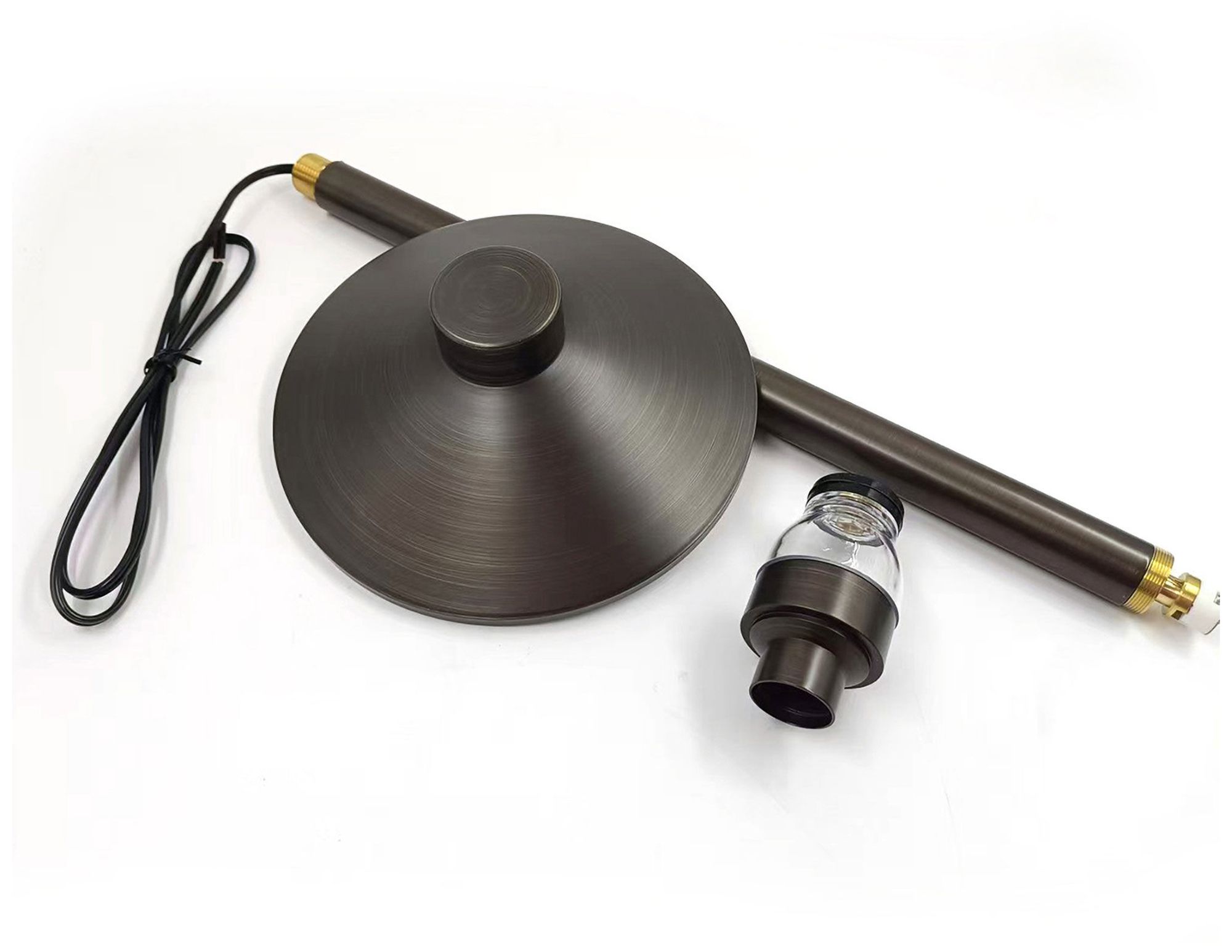 Image 4 Tavren 20.5" High Antique Brass Landscape Path Light with 6.7" Hat more views