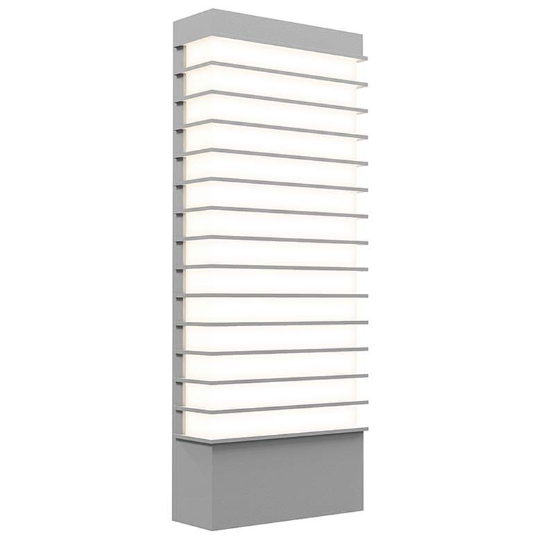 Image 1 Tawa 21" High Textured Gray LED Sconce