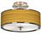 Tawny Zebrawood Giclee Glow 14" Wide Ceiling Light