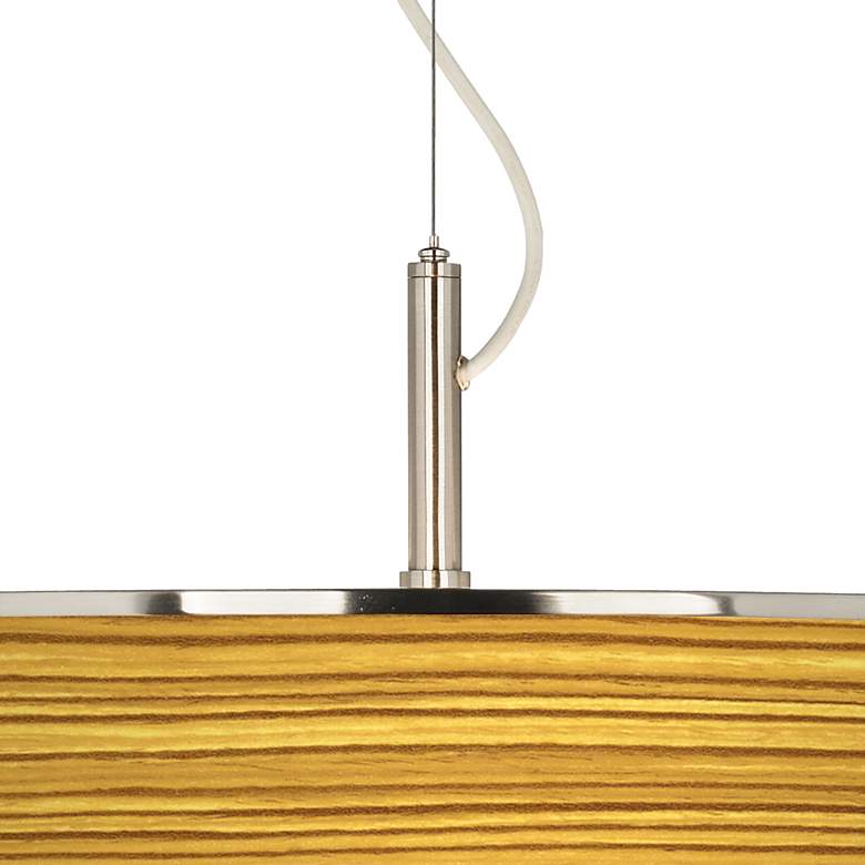 Image 2 Tawny Zebrawood Giclee Glow 20 inch Wide Pendant Light more views