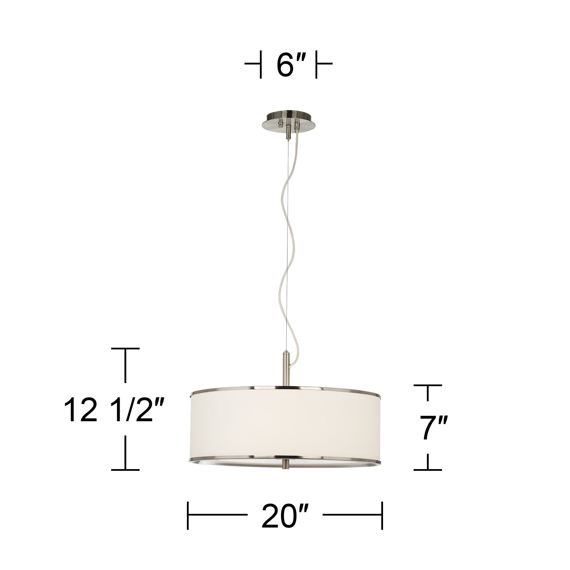 Tawny Zebrawood Giclee Glow 20" Wide Pendant Light Image 4