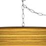 Thumbnail2 of Tawny Zebrawood Giclee Glow Plug-In Swag Pendant more views