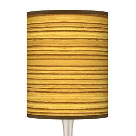 Image3 of Tawny Zebrawood Giclee Modern Droplet Table Lamp more views