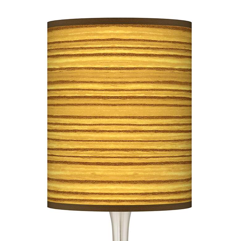 Image 3 Tawny Zebrawood Giclee Modern Droplet Table Lamp more views