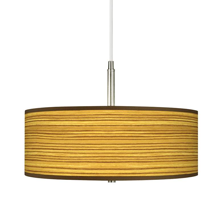 Image 1 Tawny Zebrawood Giclee Pendant Chandelier