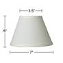 Taya Cream Chandelier Lamp Shades 3.5x7x5 (Clip-On) Set of 6