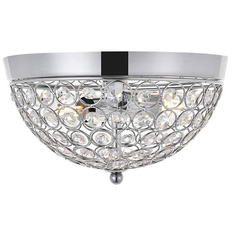 Image 1 Taye 2 Lt Chrome Flush Mount