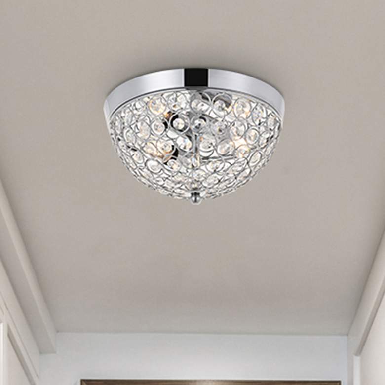 Image 1 Taye 2 Lt Chrome Flush Mount