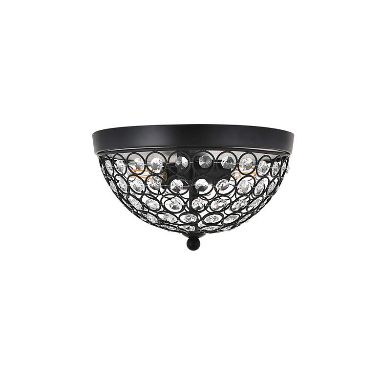Image 4 Taye 2 Lt Matte Black Flush Mount more views