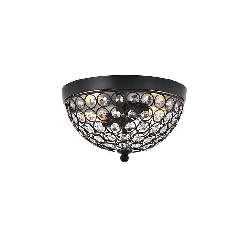 Image 5 Taye 2 Lt Matte Black Flush Mount more views