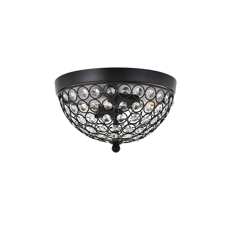 Image 6 Taye 2 Lt Matte Black Flush Mount more views