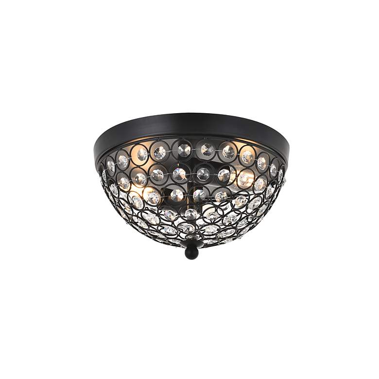 Image 7 Taye 2 Lt Matte Black Flush Mount more views