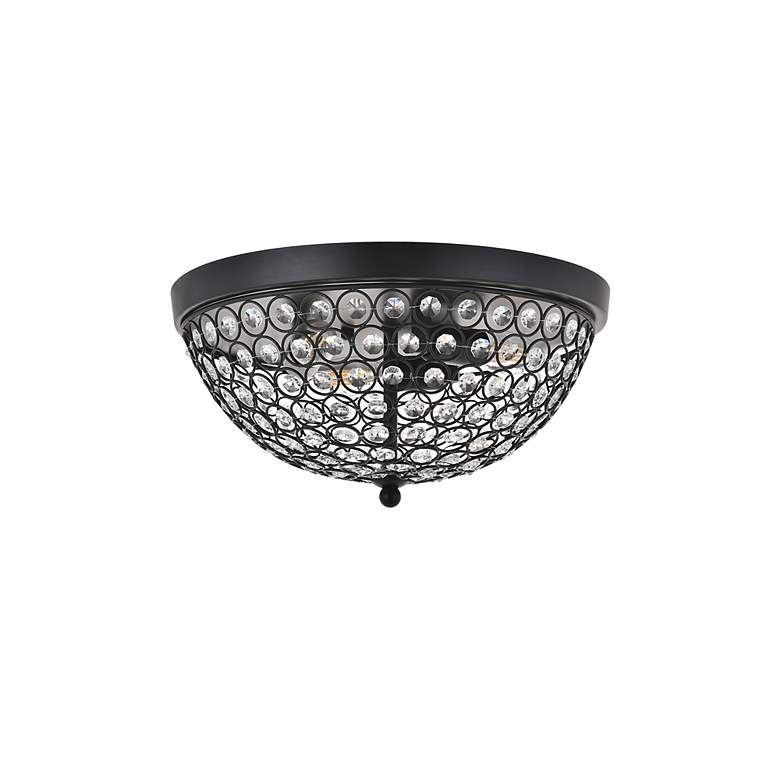 Image 2 Taye 3 Lt Matte Black Flush Mount more views