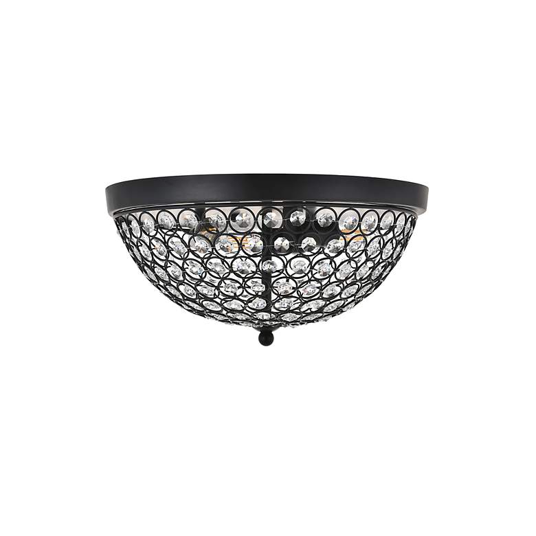 Image 4 Taye 3 Lt Matte Black Flush Mount more views