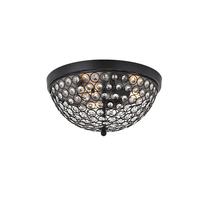 Image 5 Taye 3 Lt Matte Black Flush Mount more views