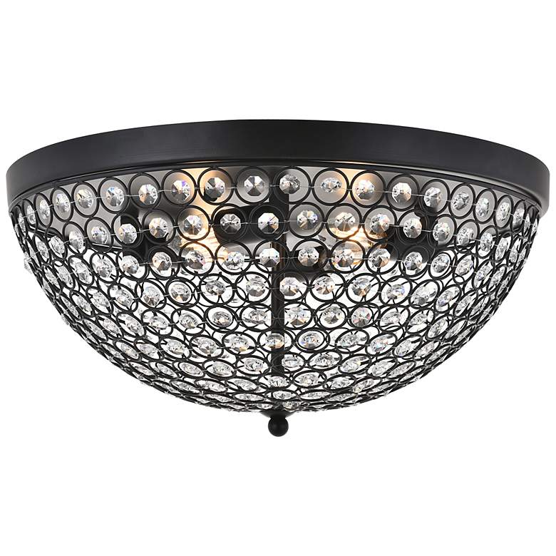 Image 1 Taye 4 Lt Matte Black Flush Mount