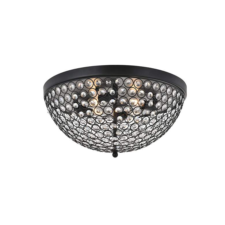 Image 3 Taye 4 Lt Matte Black Flush Mount more views