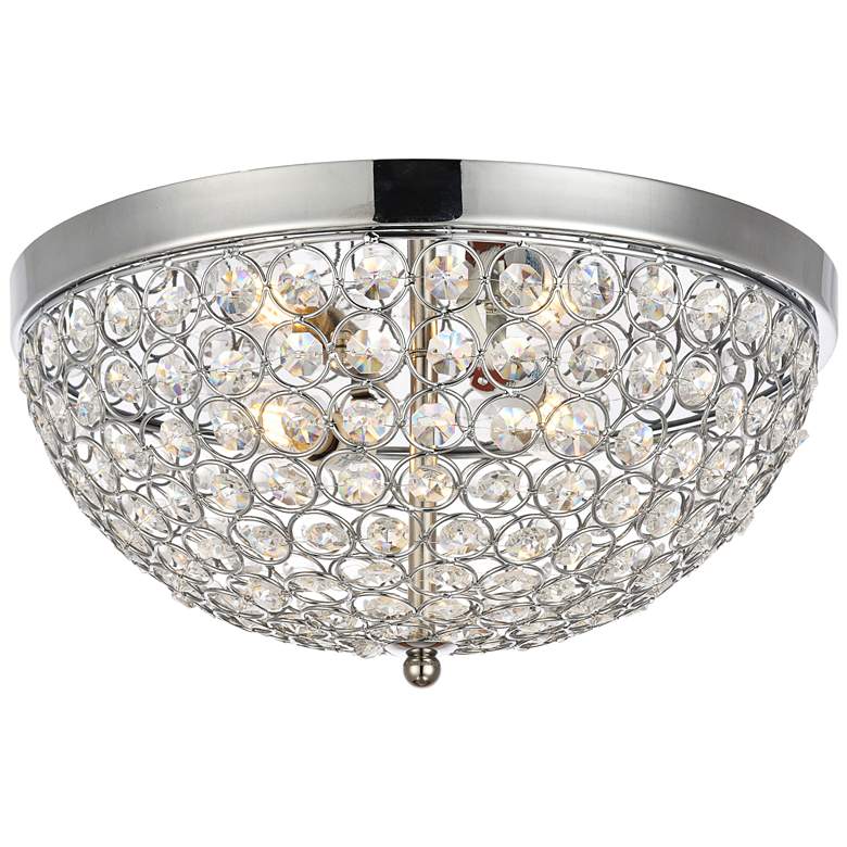 Image 1 Taye Collection 13.5" Wide Flushmount Chrome Finish Ceiling Light