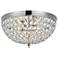 Taye Collection 13.5" Wide Flushmount Chrome Finish Ceiling Light
