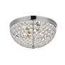 4_Taye Collection 13.5" Wide Flushmount Chrome Finish Ceiling Light more views