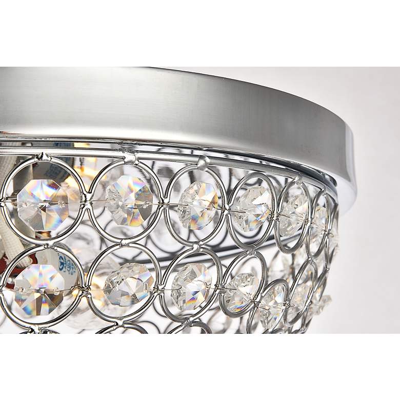 Image 5 Taye Collection 13.5" Wide Flushmount Chrome Finish Ceiling Light more views