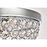 5_Taye Collection 13.5" Wide Flushmount Chrome Finish Ceiling Light more views