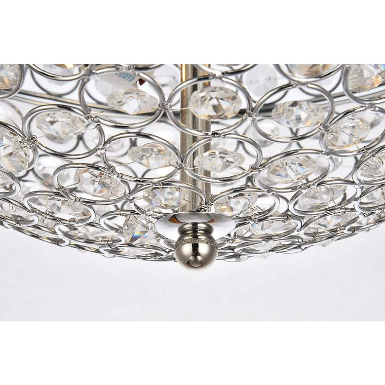 Image 7 Taye Collection 13.5" Wide Flushmount Chrome Finish Ceiling Light more views