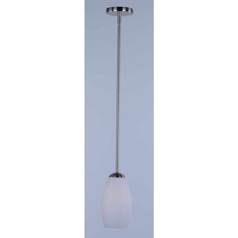 Image 2 Taylor 1-Light 5" Wide Satin Nickel Pendant Light more views