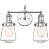 Taylor 11 1/2&quot; High Chrome 2-Light Wall Sconce
