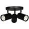 Taylor 13" Wide 3-Light Matte Black Finish Track Light
