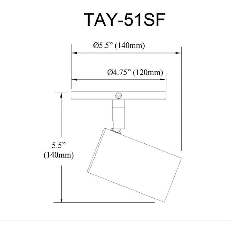 Image 4 Taylor 13" Wide 3-Light Matte Black Finish Track Light more views