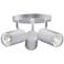 Taylor 13" Wide 3-Light Satin Chrome Finish Track Light