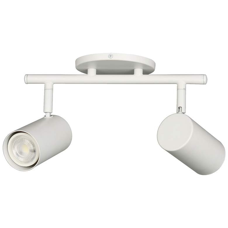 Image 1 Taylor 15" Wide 2-Light Matte White Finish Track Light