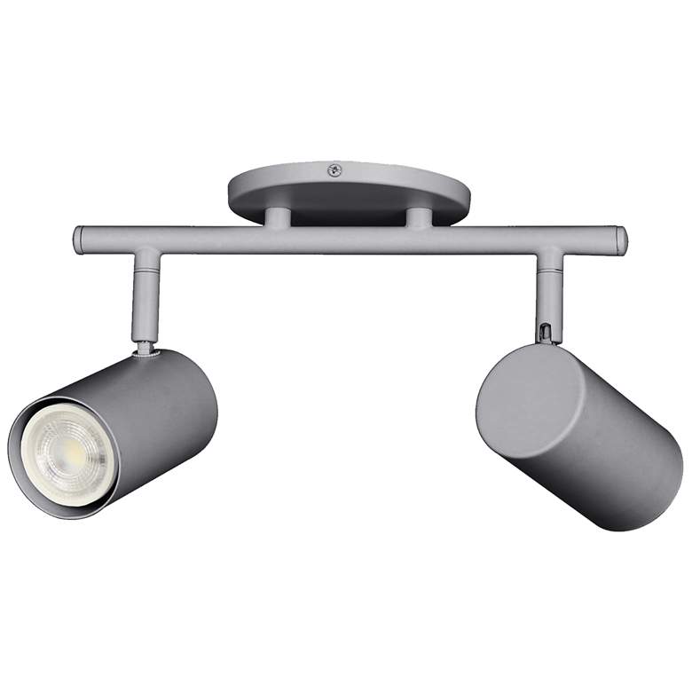 Image 1 Taylor 15" Wide 2-Light Satin Chrome Finish Track Light