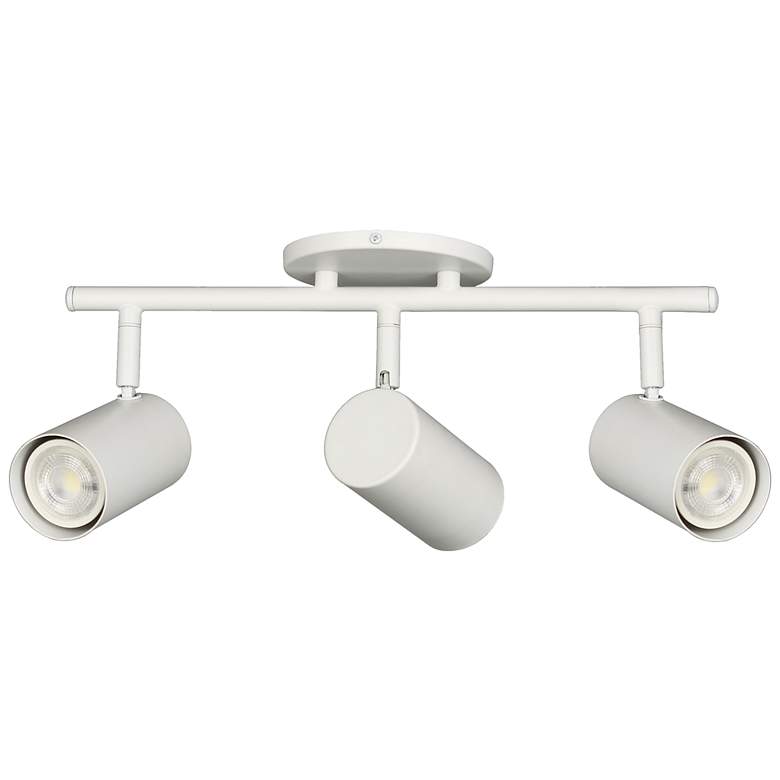 Image 1 Taylor 19" Wide 3-Light Matte White Finish Track Light
