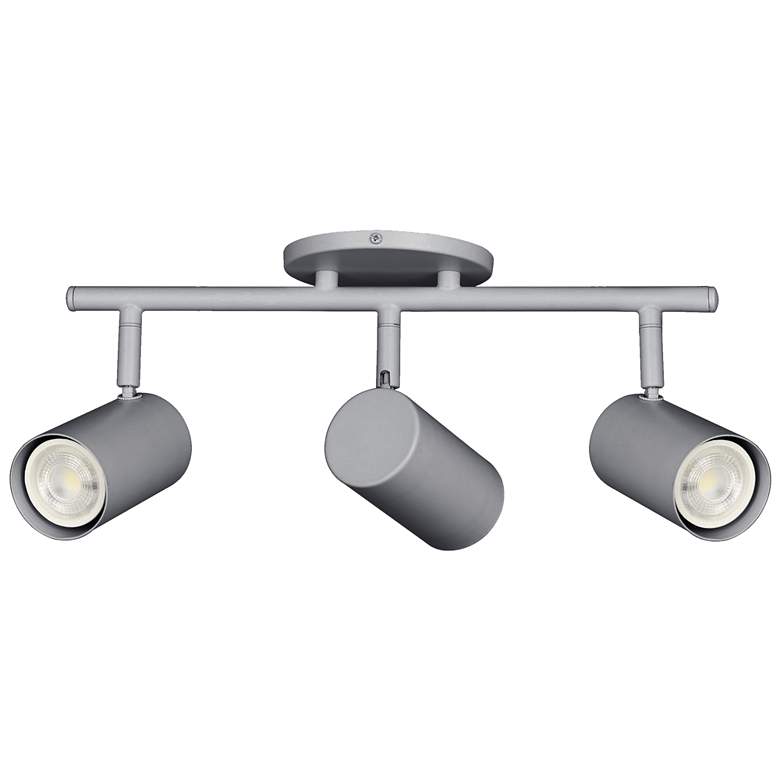 Image 1 Taylor 19" Wide 3-Light Satin Chrome Finish Track Light