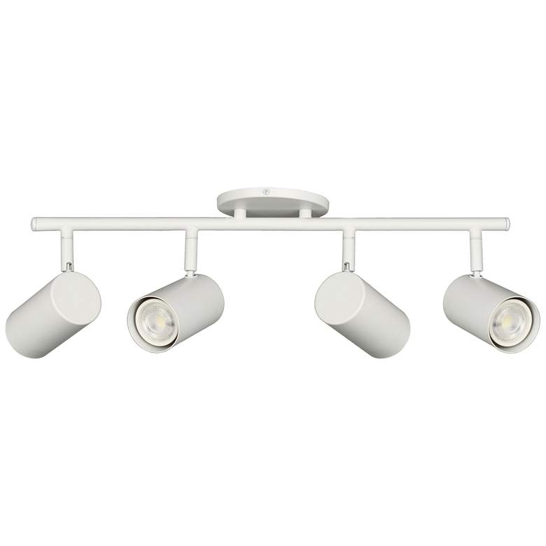 Image 1 Taylor 24.75" Wide 4-Light Matte White Finish Track Light