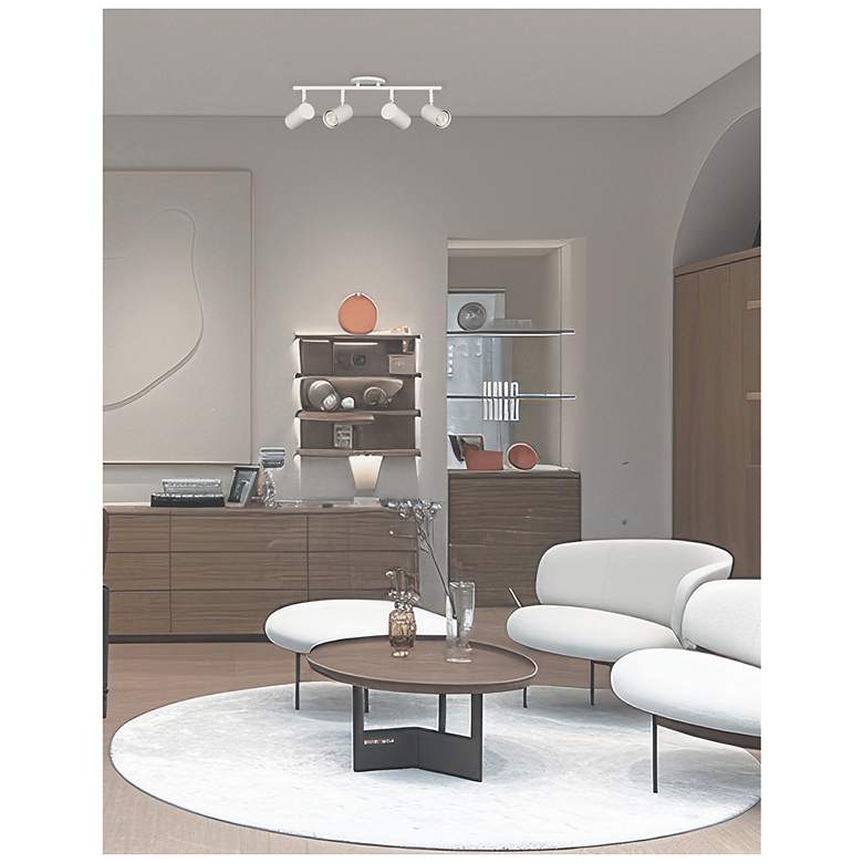 Image 2 Taylor 24.75" Wide 4-Light Matte White Finish Track Light more views